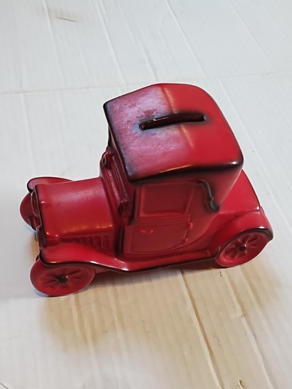 Goebel Red Vintage Car Coin Bank -